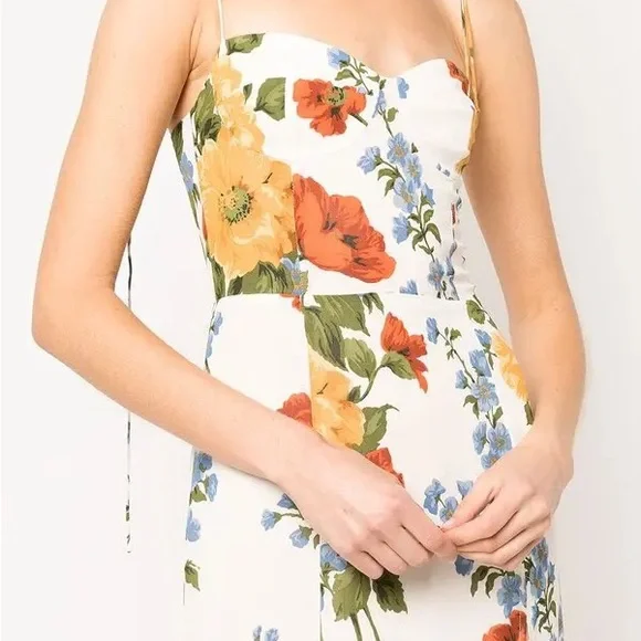 Reformation Juliette Formosa Floral Print Midi Dress Size 4 - Picture 10 of 16